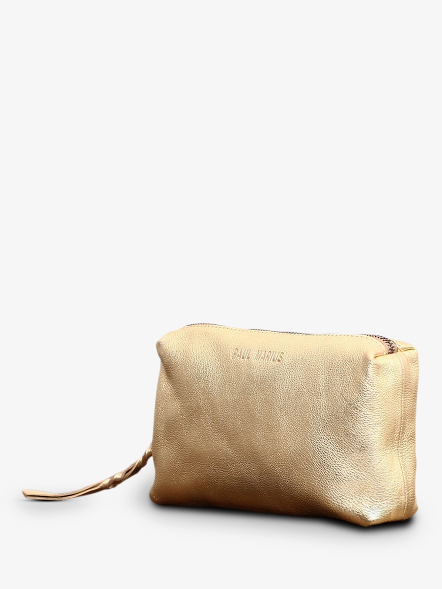 leather toiletry bag for women Gold Ad le Gold PAUL MARIUS