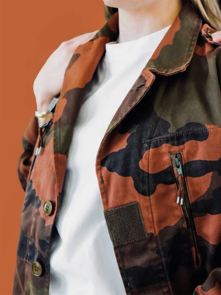 Veste militaire bershka sales