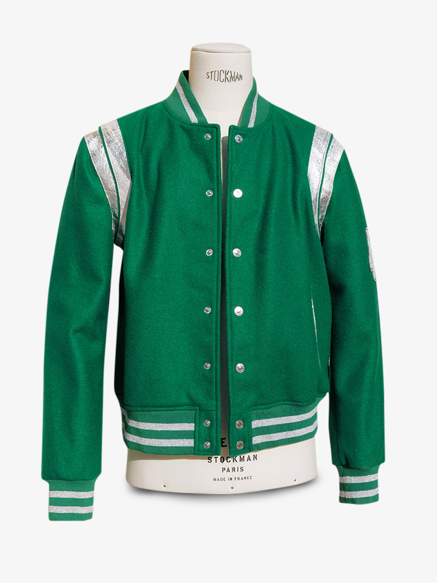 teddy-jacket-leather-and-cotton-front-view-picture-leteddy-50s-vert-vipere-paul-marius-3760125355054